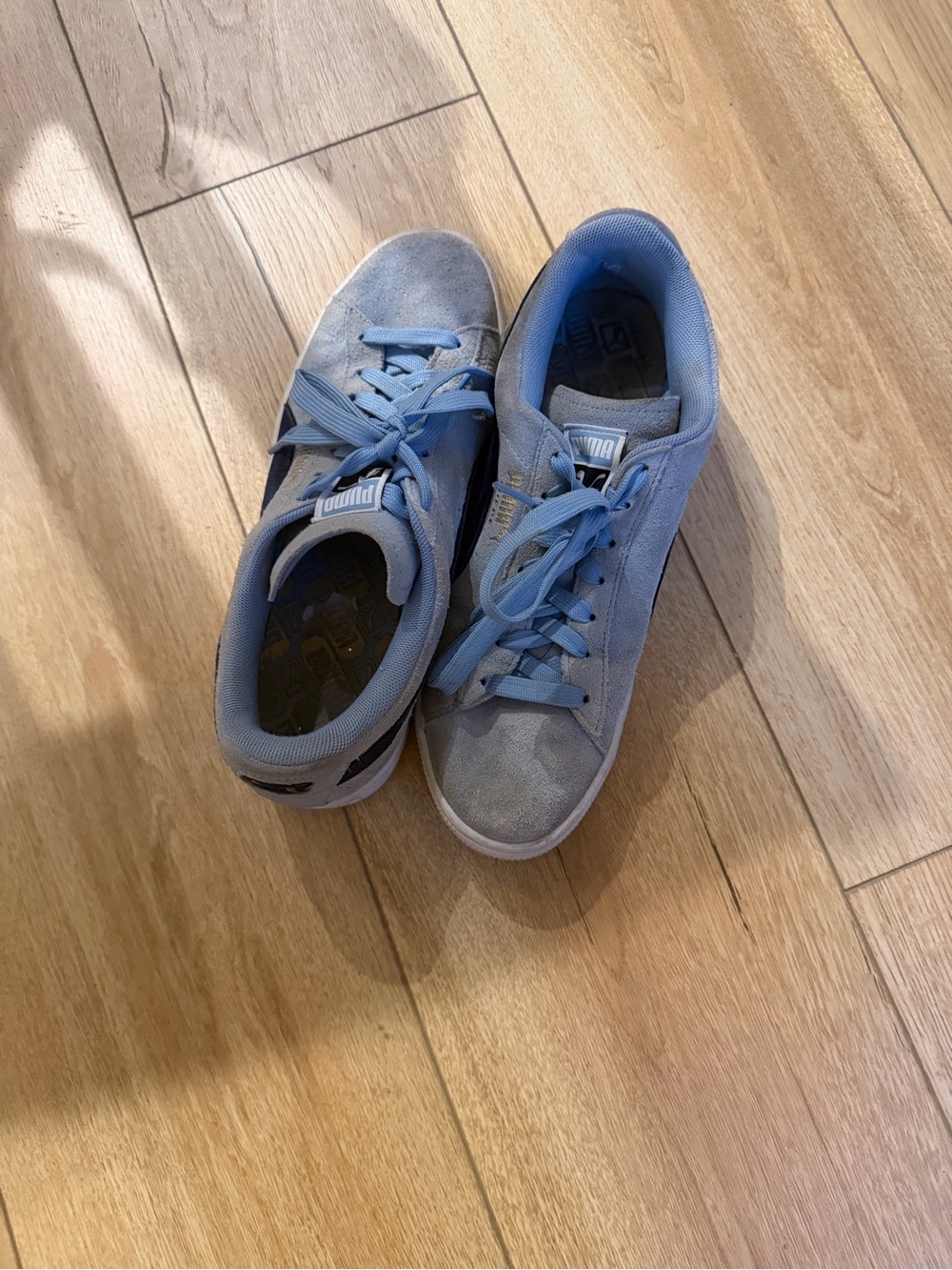 Puma Men’s Suede Sneakers - Light Blue